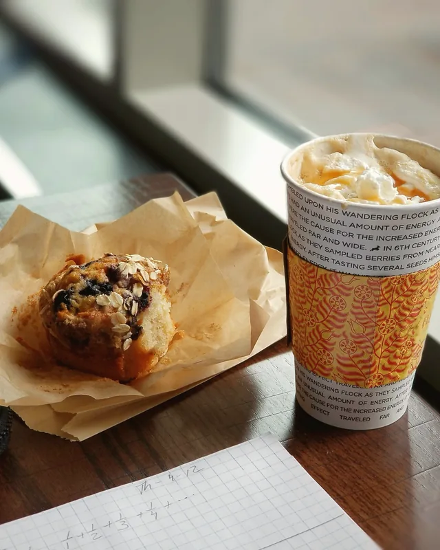 Fresh baked muffins and treats at Curious Crow's Coffee House